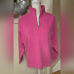 Tommy Bahama Hot Pink Half-Zip Turtleneck Pullover